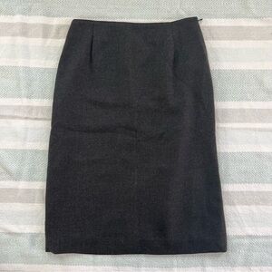 Valentino wool cashmere grey pencil skirt